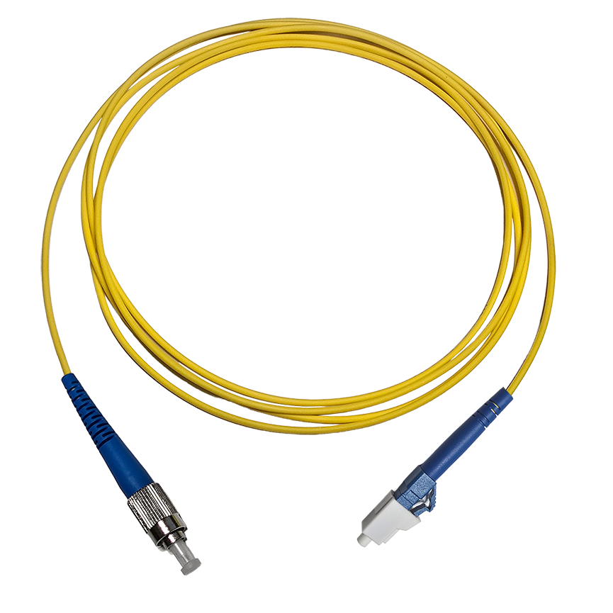 Fibersnor LC/UPC - FC/UPC - Simplex - Gul