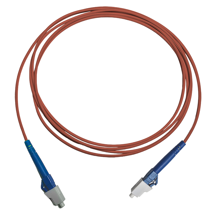 Fibersnor LC/UPC - LC/UPC - Simplex - Rød
