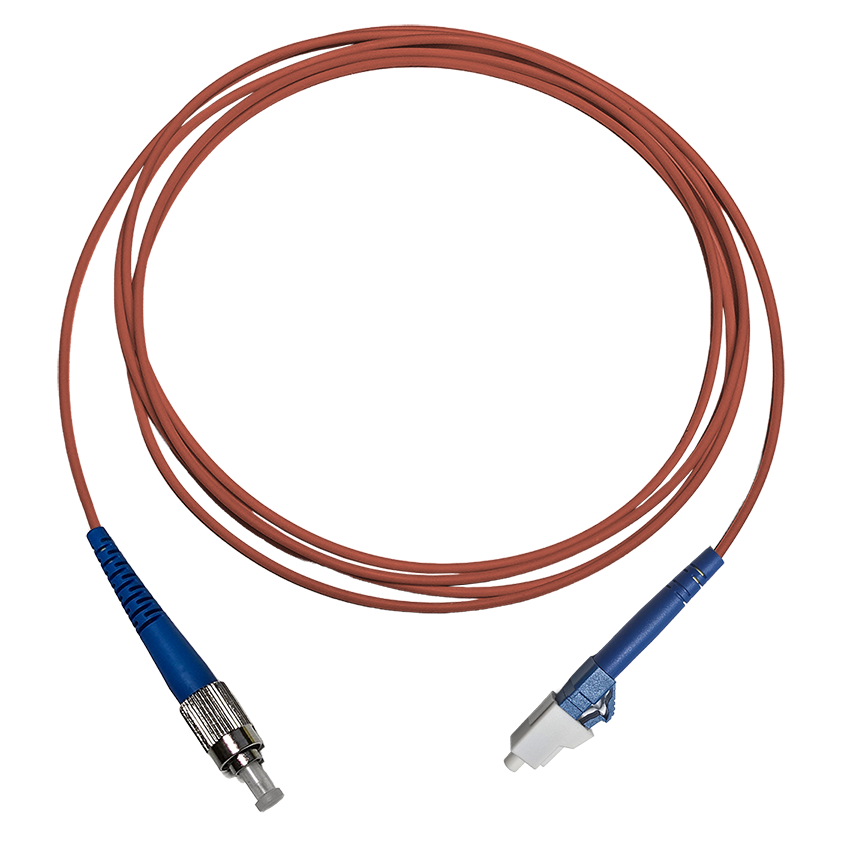 Fibersnor LC/UPC - FC/UPC - Simplex - Rød