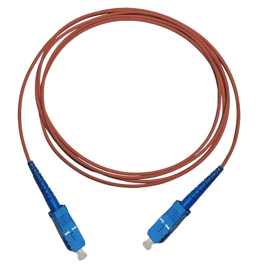 Fibersnor SC/UPC - SC/UPC - Simplex - Rød